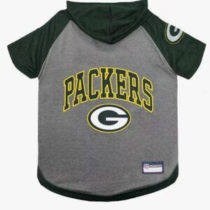 NFL Packers dog hoodie L